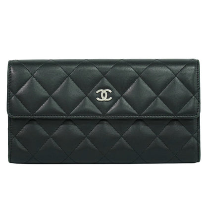 Chanel Timeless/classique, Black, Leather, wallet