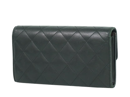 Chanel Timeless/classique, Black, Leather, wallet