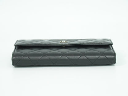 Chanel Timeless/classique, Black, Leather, wallet