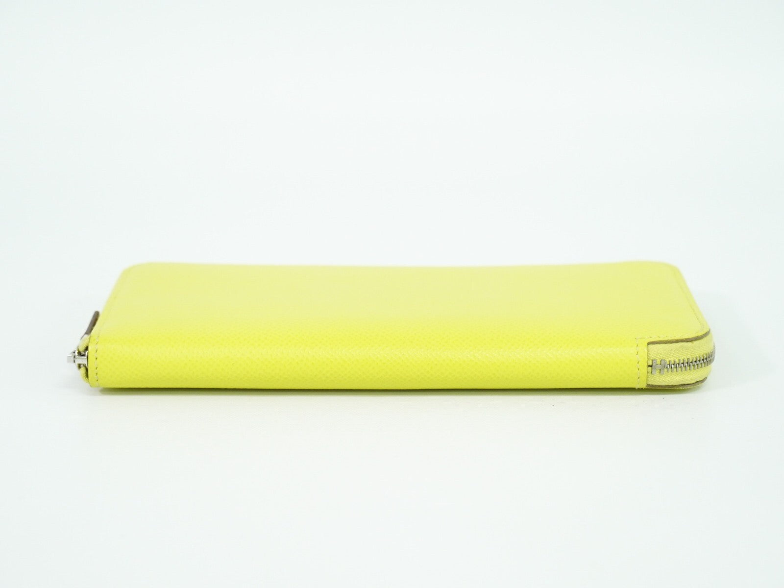 Hermès Azap, Yellow, Leather, wallet