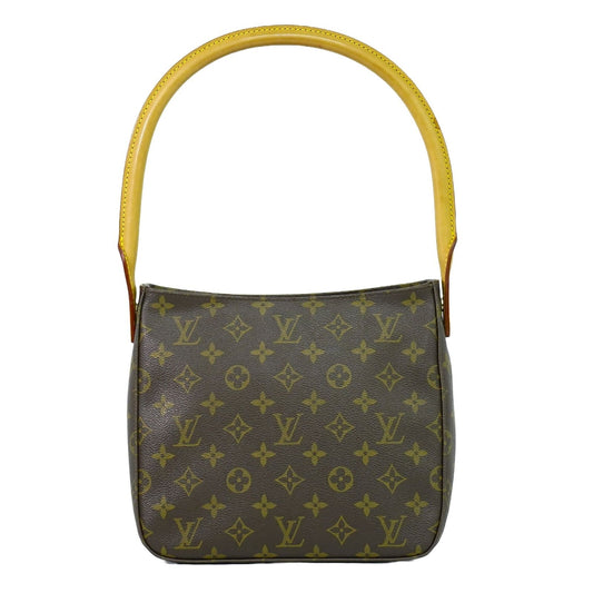 Louis Vuitton Looping MM, Brown, Canvas, handbag