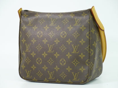 Louis Vuitton Looping MM, Brown, Canvas, handbag