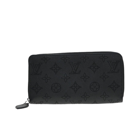 Louis Vuitton Portefeuille zippy, Black, Leather, wallet