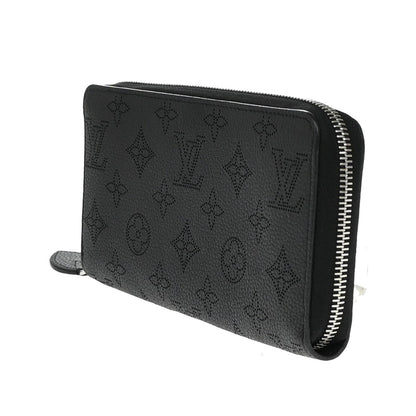Louis Vuitton Portefeuille zippy, Black, Leather, wallet