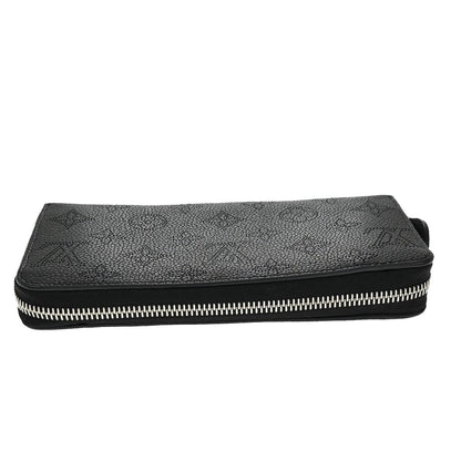 Louis Vuitton Portefeuille zippy, Black, Leather, wallet