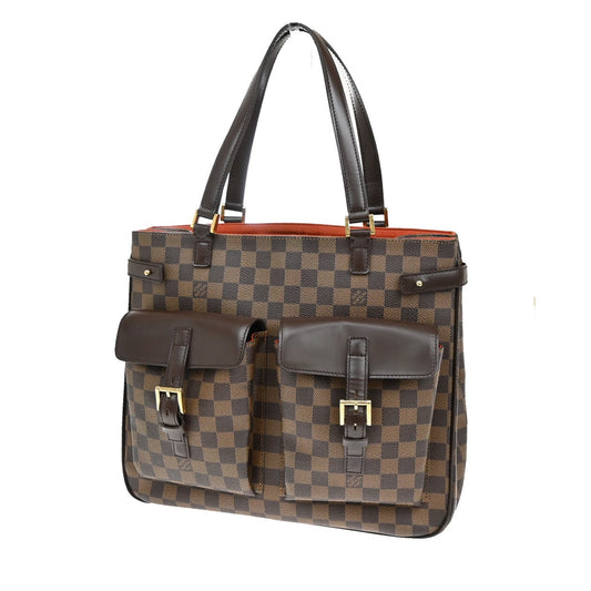 Louis Vuitton Uzes, Brown, Canvas, tote