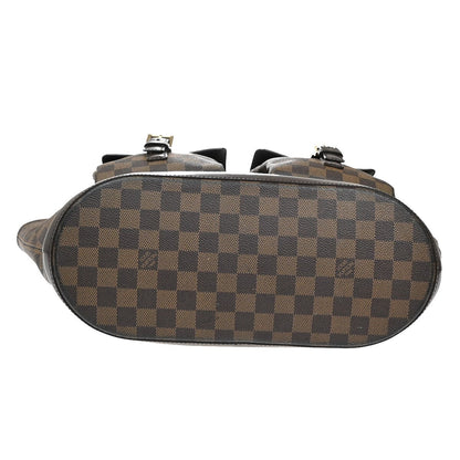 Louis Vuitton Manosque, Brown, Canvas, tote