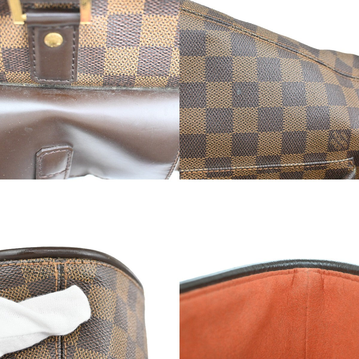 Louis Vuitton Manosque, Brown, Canvas, tote