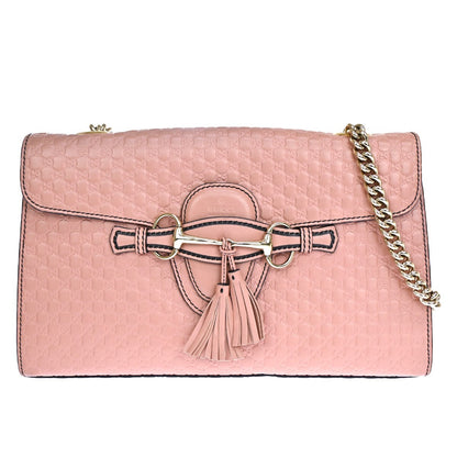 Gucci Emily, Pink, Leather, shoulder