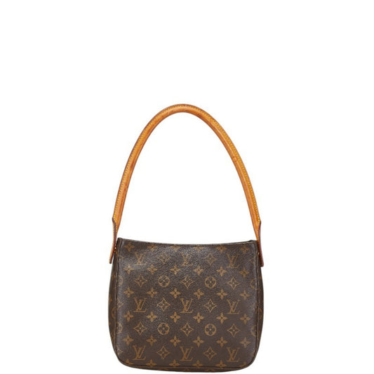 Louis Vuitton Looping MM, Brown, Canvas, shoulder