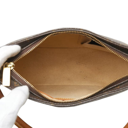 Louis Vuitton Looping MM, Brown, Canvas, shoulder