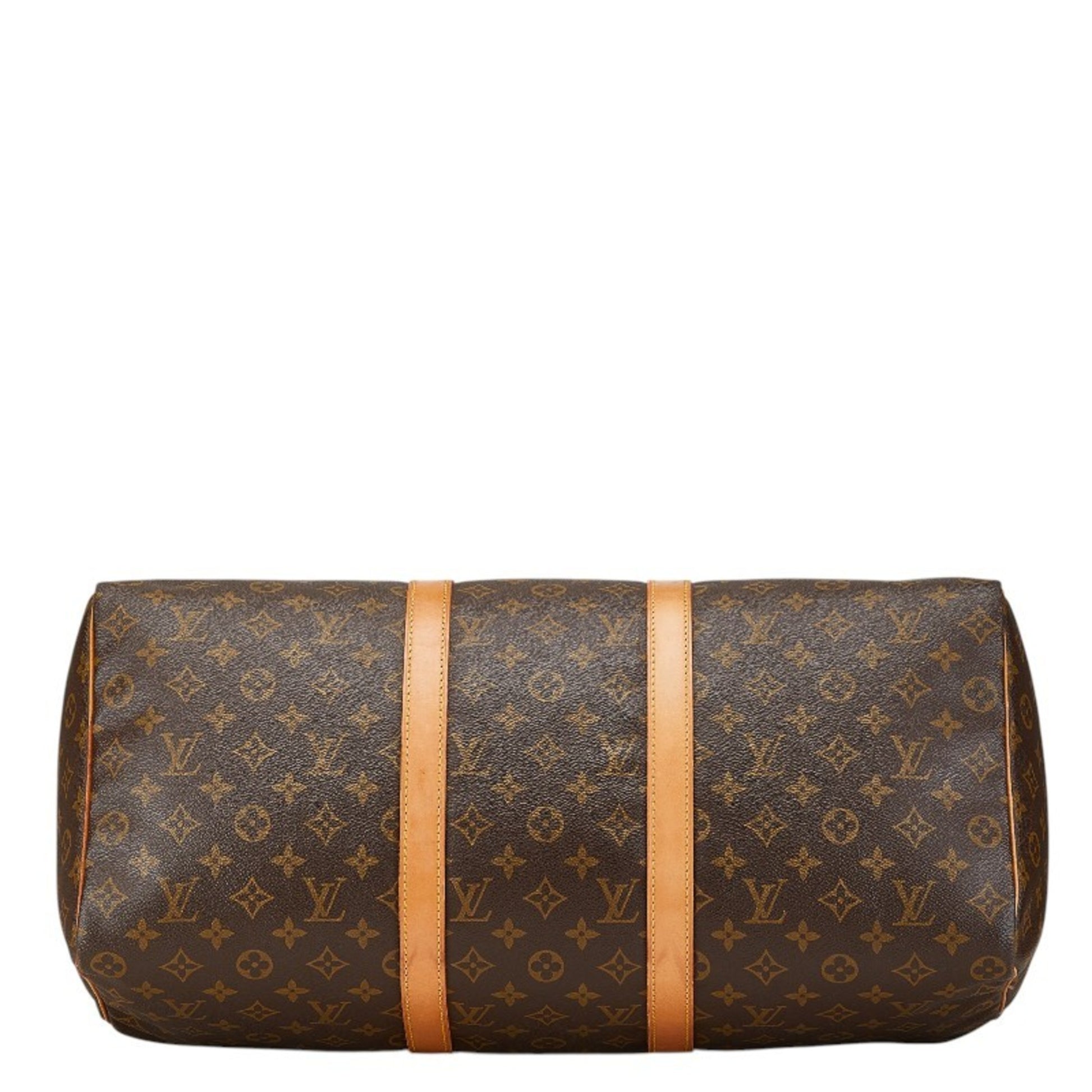 Louis Vuitton Keepall 50, Brown, Canvas, travel