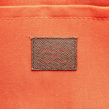 Louis Vuitton Belem MM, Brown, Canvas, shoulder