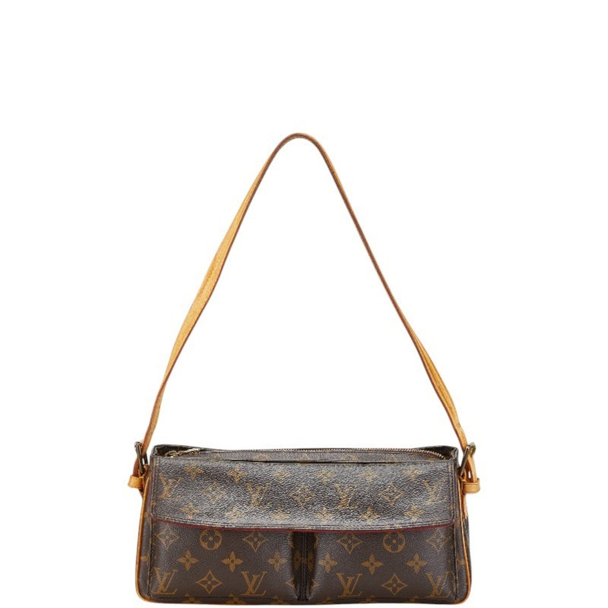 Louis Vuitton Viva Cité, Brown, Canvas, shoulder