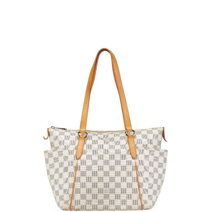 Louis Vuitton Totally, White, Canvas, shoulder