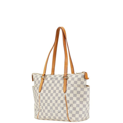Louis Vuitton Totally, White, Canvas, shoulder