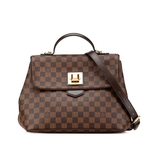 Louis Vuitton Bergamo, Brown, Canvas, shoulder