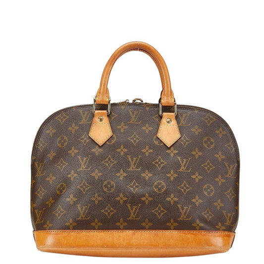 Louis Vuitton Alma, Brown, Canvas, handbag