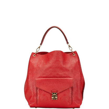 Louis Vuitton Metis, Red, Leather, handbag