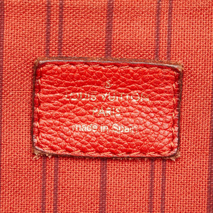 Louis Vuitton Metis, Red, Leather, handbag