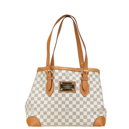 Louis Vuitton Hampstead, White, Canvas, tote