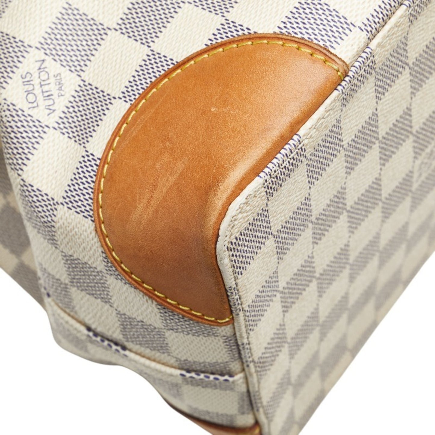 Louis Vuitton Hampstead, White, Canvas, tote