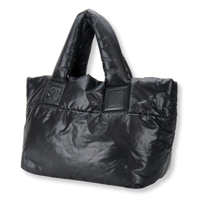 Chanel Coco Cocoon, Black, NYLON, tote