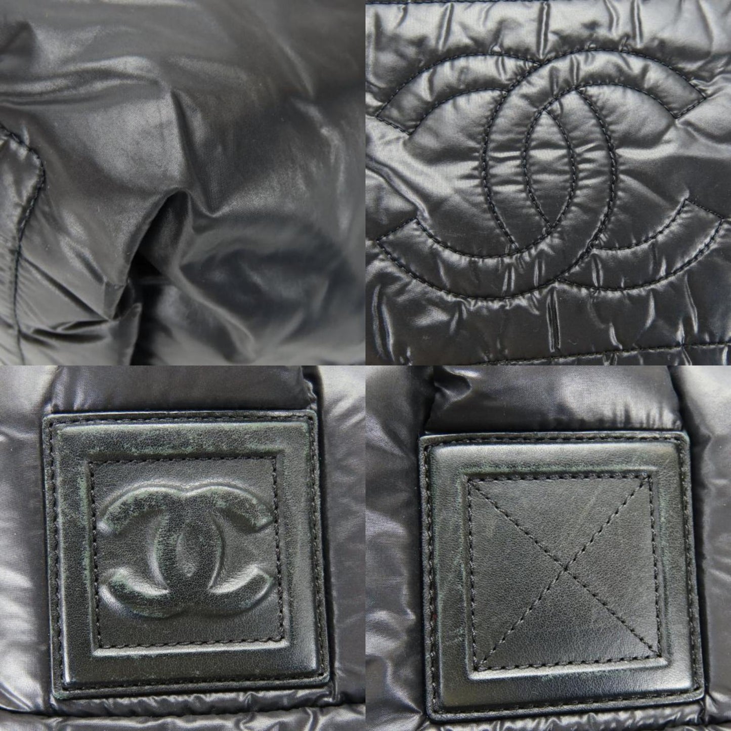 Chanel Coco Cocoon, Black, NYLON, tote
