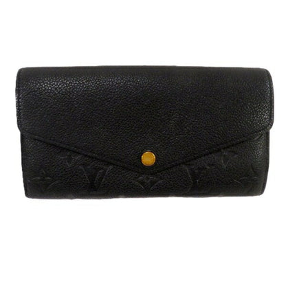 Louis Vuitton Sarah, Black, Leather, wallet