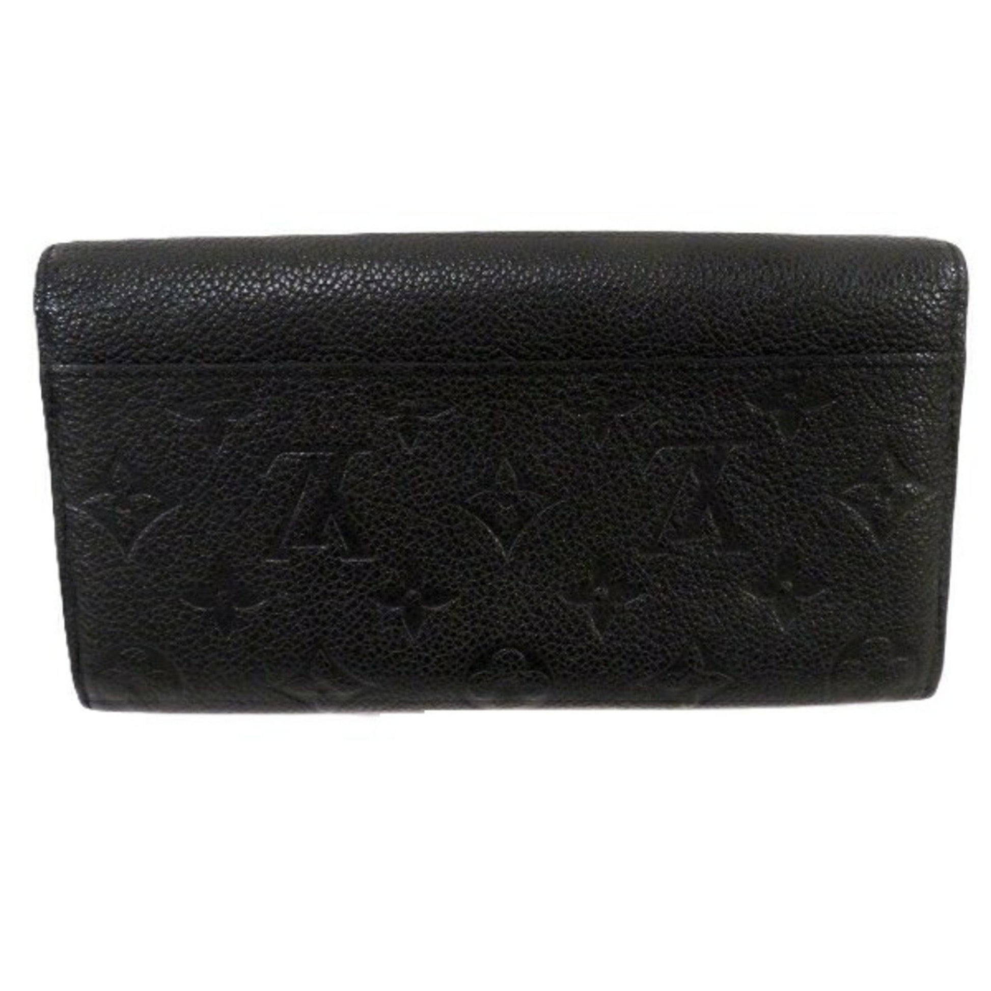 Louis Vuitton Sarah, Black, Leather, wallet