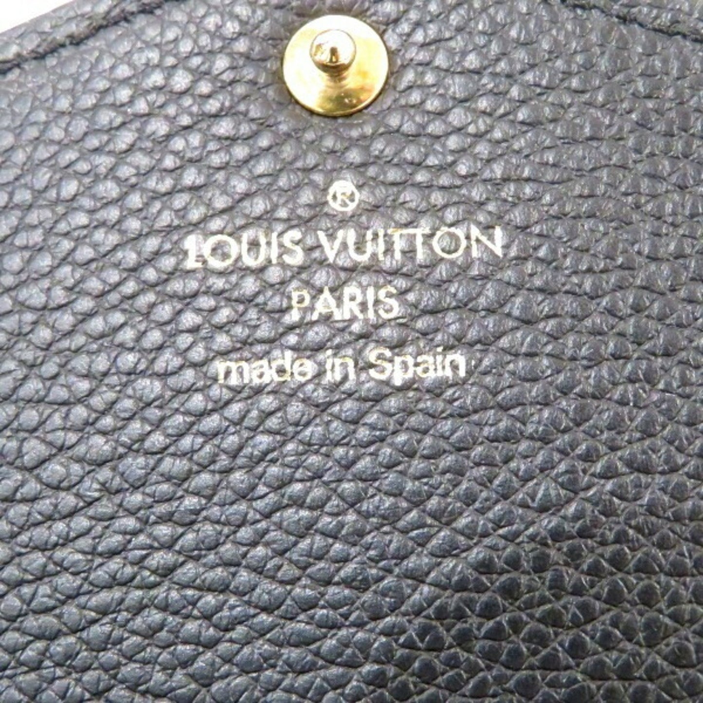 Louis Vuitton Sarah, Black, Leather, wallet