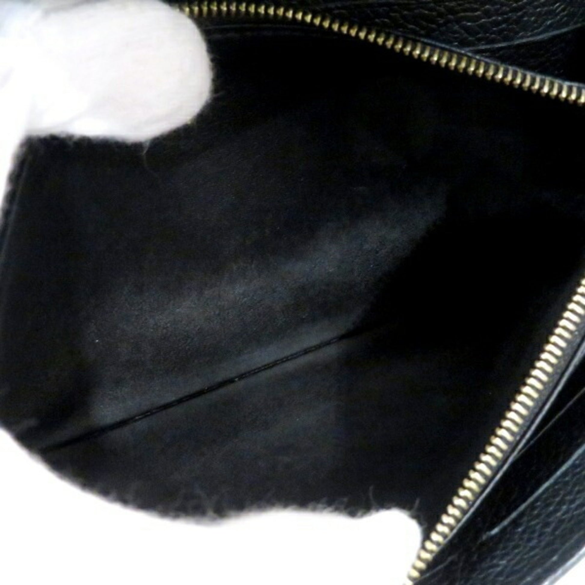 Louis Vuitton Sarah, Black, Leather, wallet
