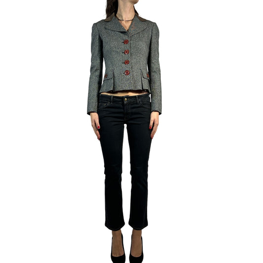 DOLCE & GABBANA Wool Crop Blazer