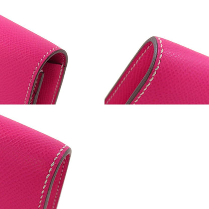 Hermès Constance, Pink, Leather, wallet