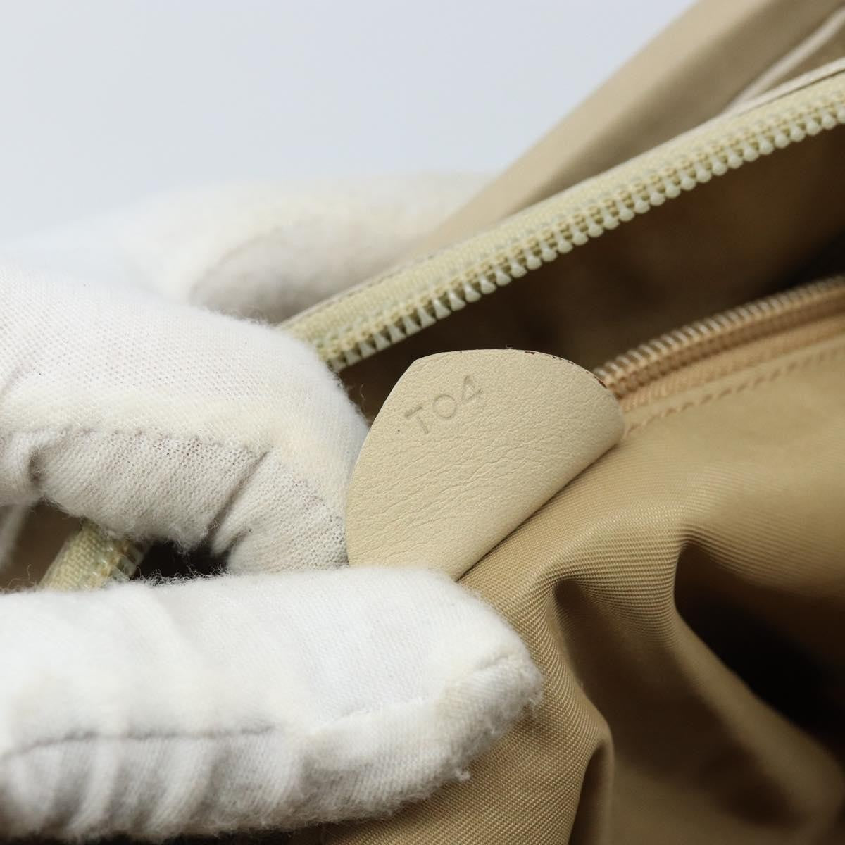 Celine Handbag Nylon, Beige, Nylon, Handbag
