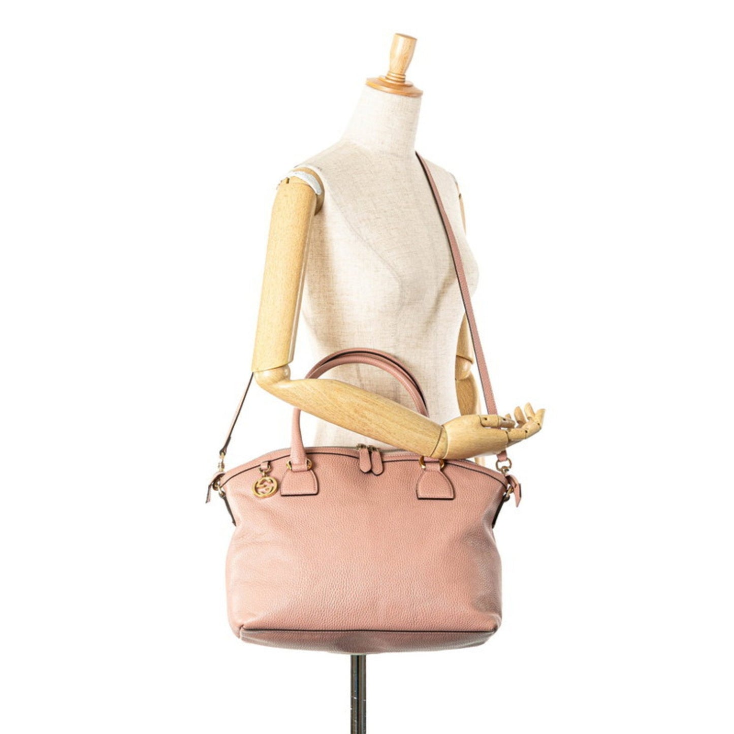 Gucci Interlocking G, Pink, Leather, handbag