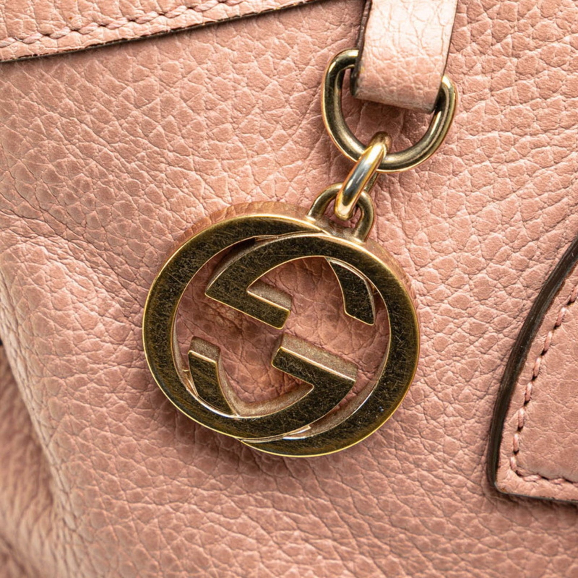 Gucci Interlocking G, Pink, Leather, handbag