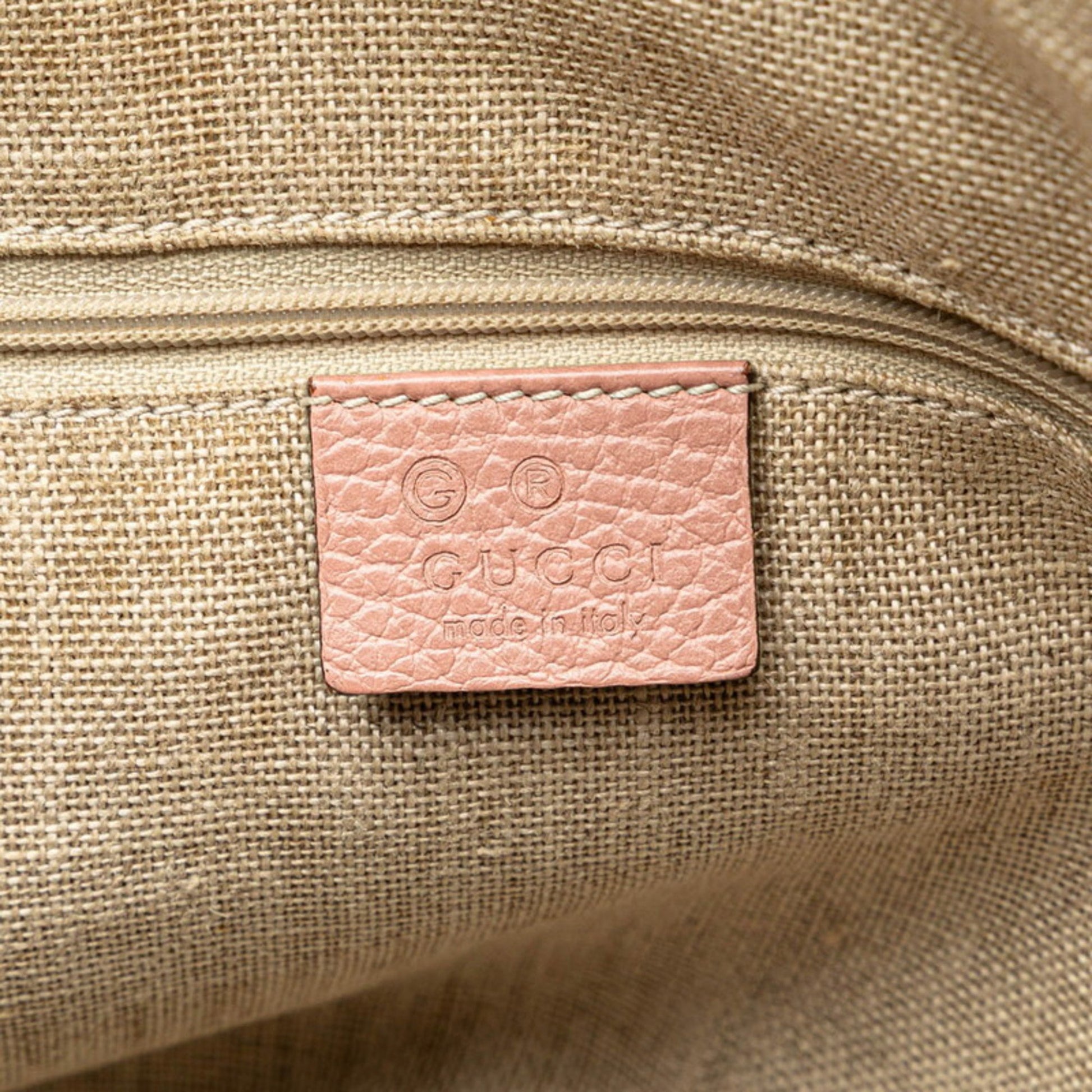 Gucci Interlocking G, Pink, Leather, handbag
