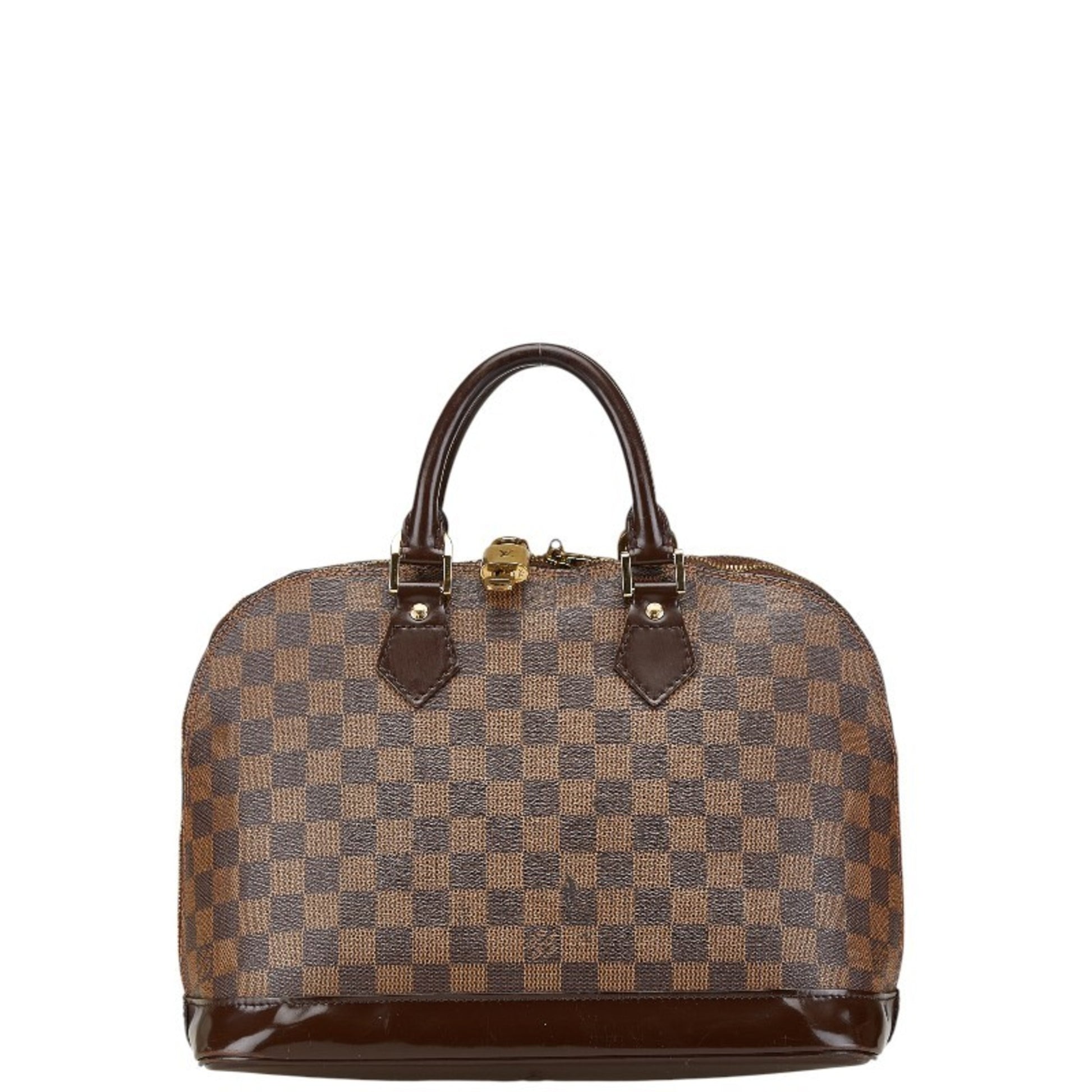 Louis Vuitton Alma, Brown, Canvas, handbag