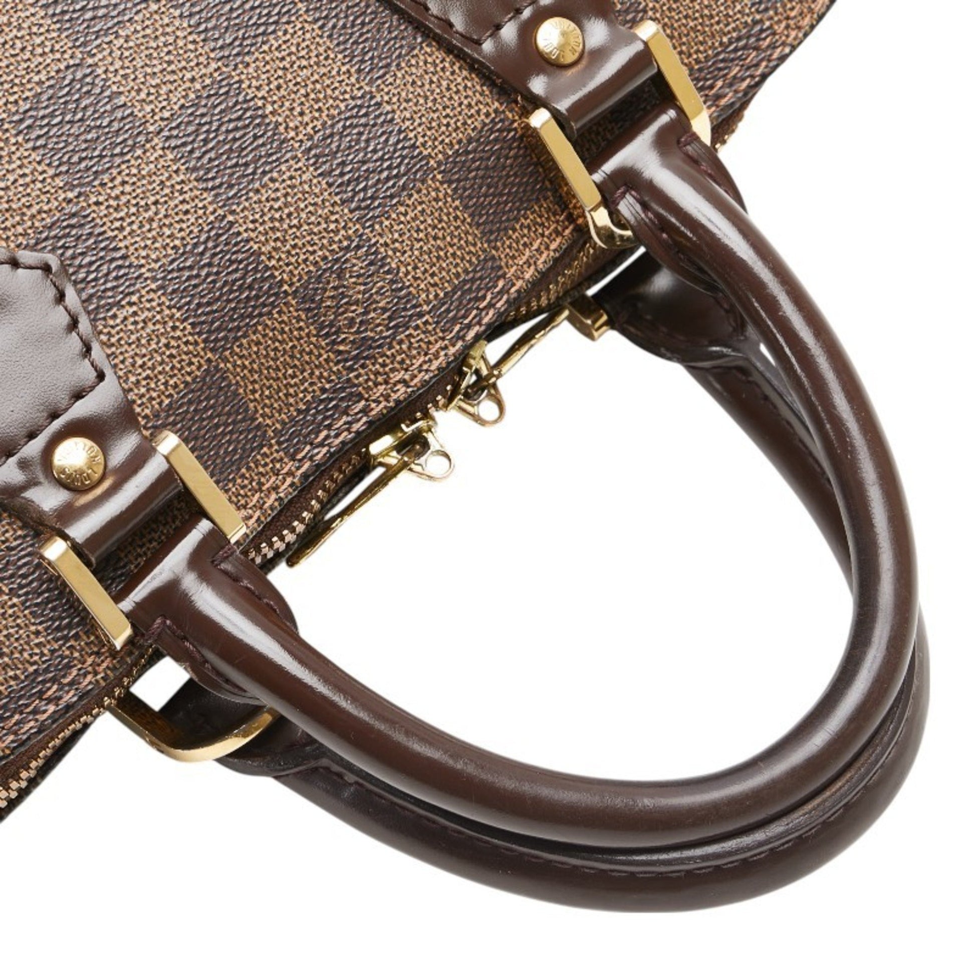 Louis Vuitton Alma, Brown, Canvas, handbag