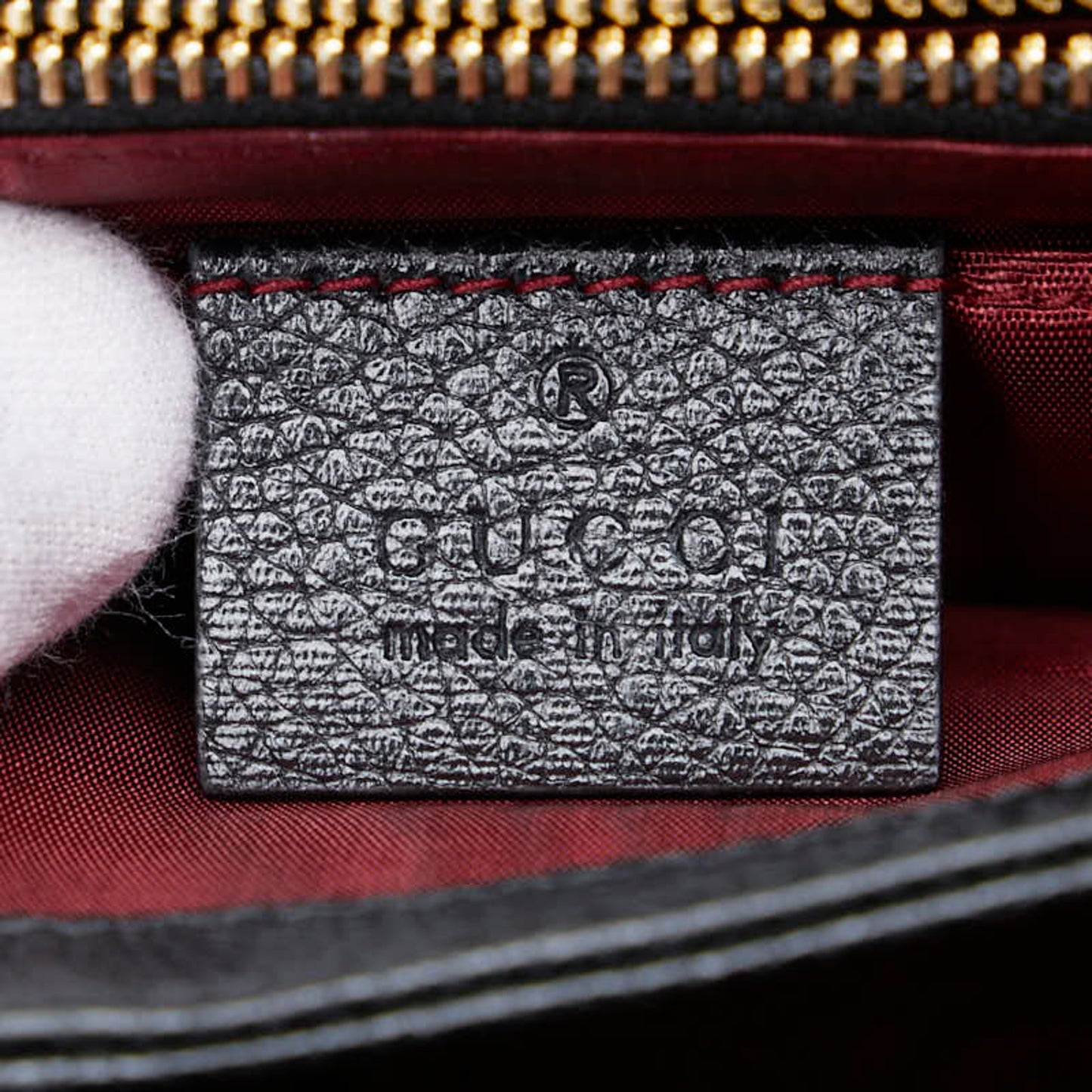 Gucci Horsebit, Black, Leather, shoulder