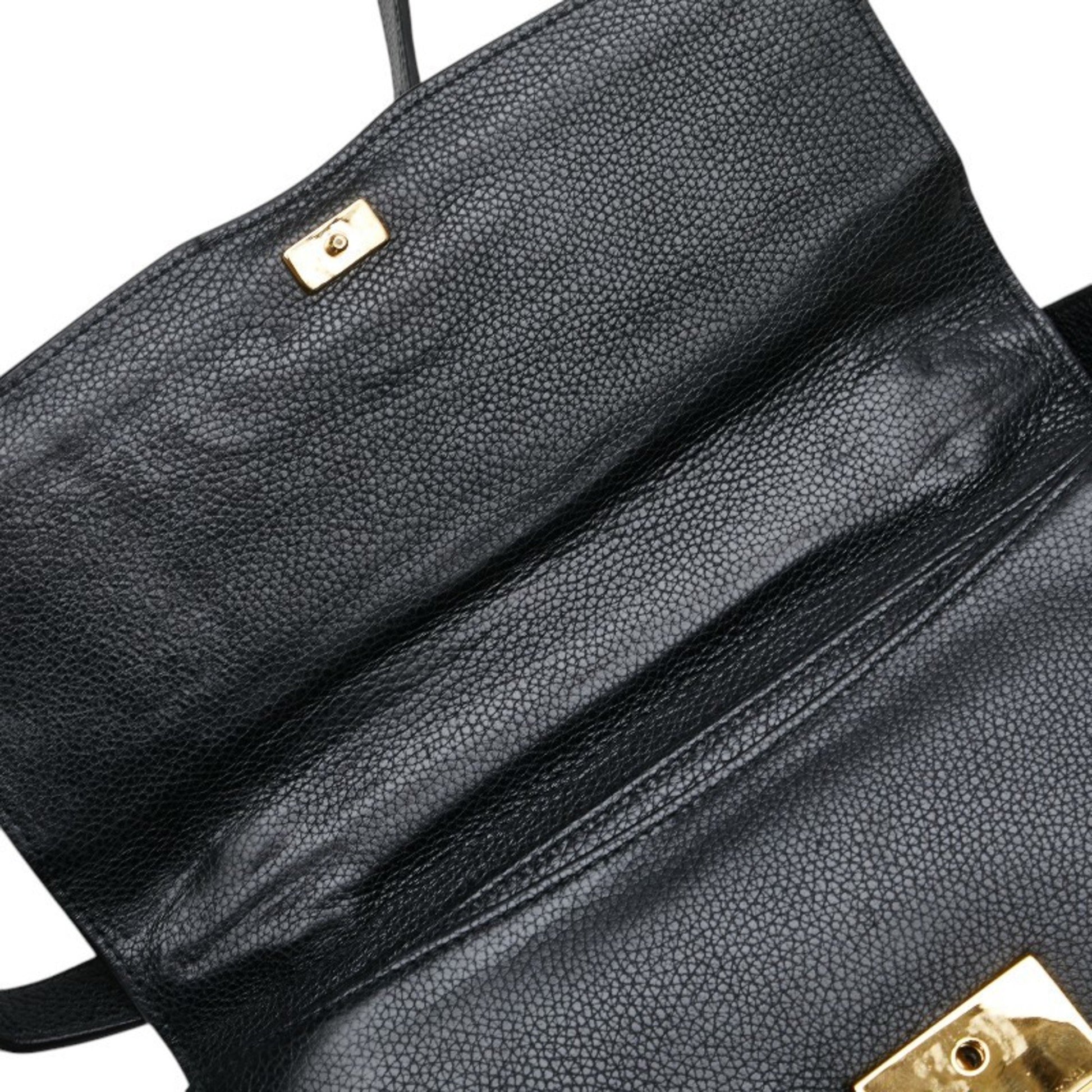 Gucci Horsebit, Black, Leather, shoulder