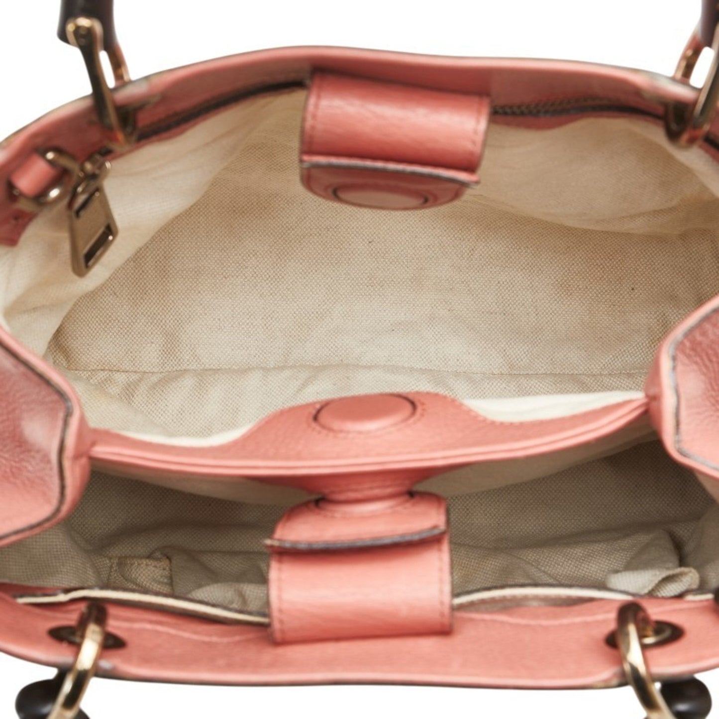 Gucci Bamboo, Pink, Leather, handbag