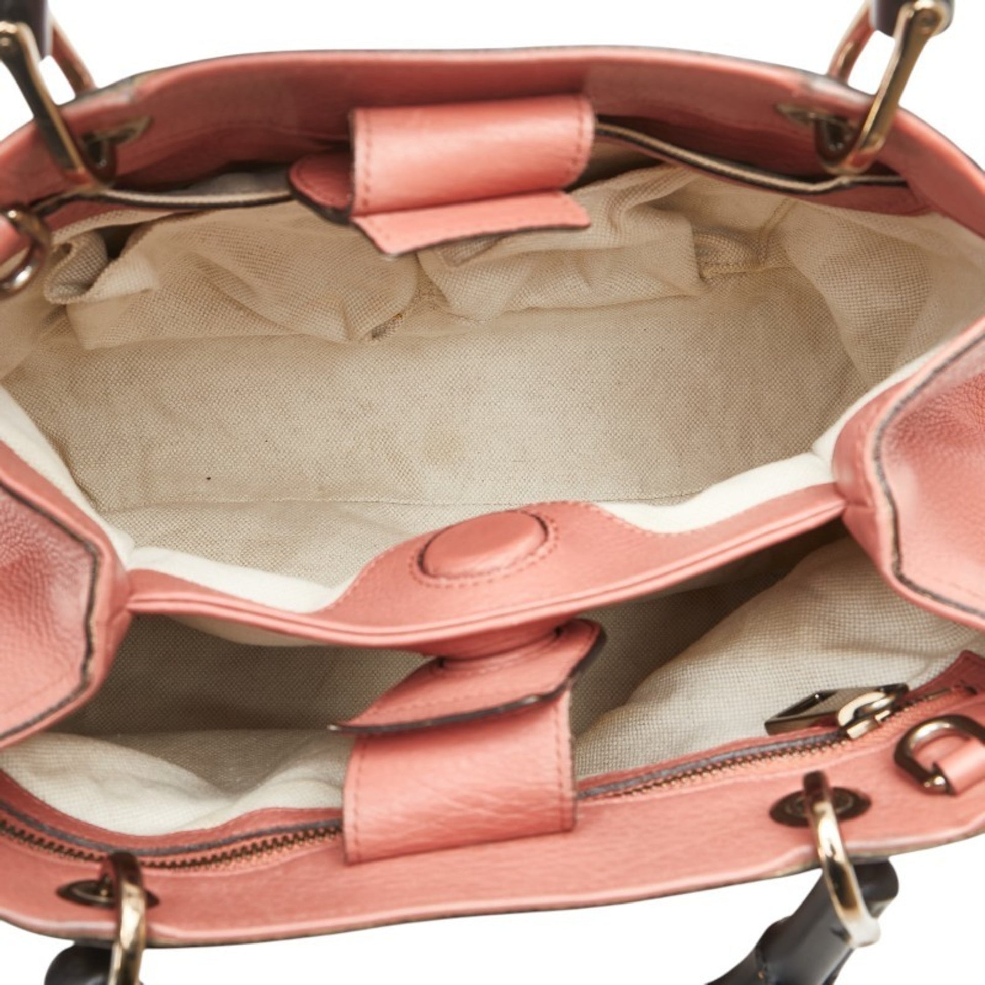 Gucci Bamboo, Pink, Leather, handbag