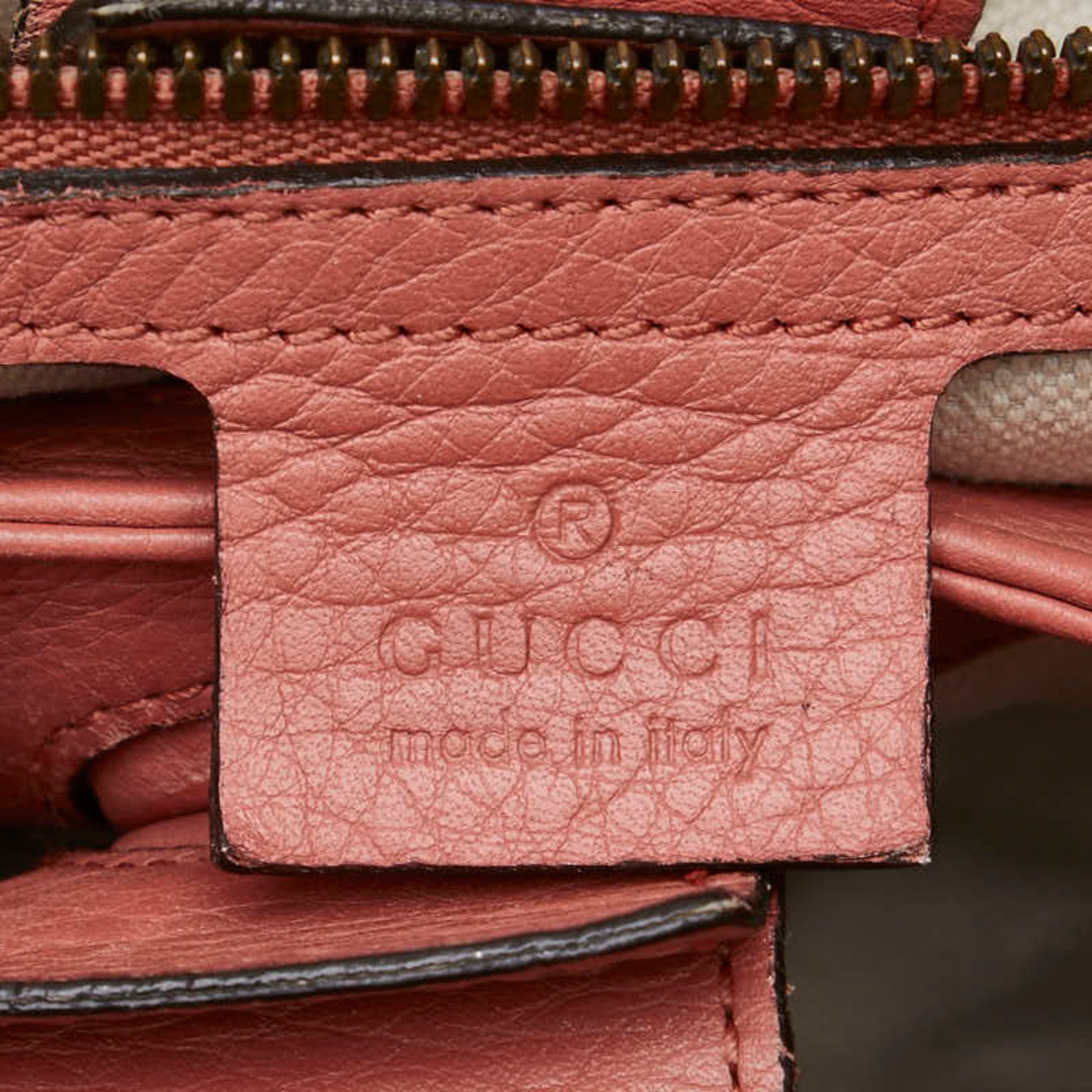 Gucci Bamboo, Pink, Leather, handbag