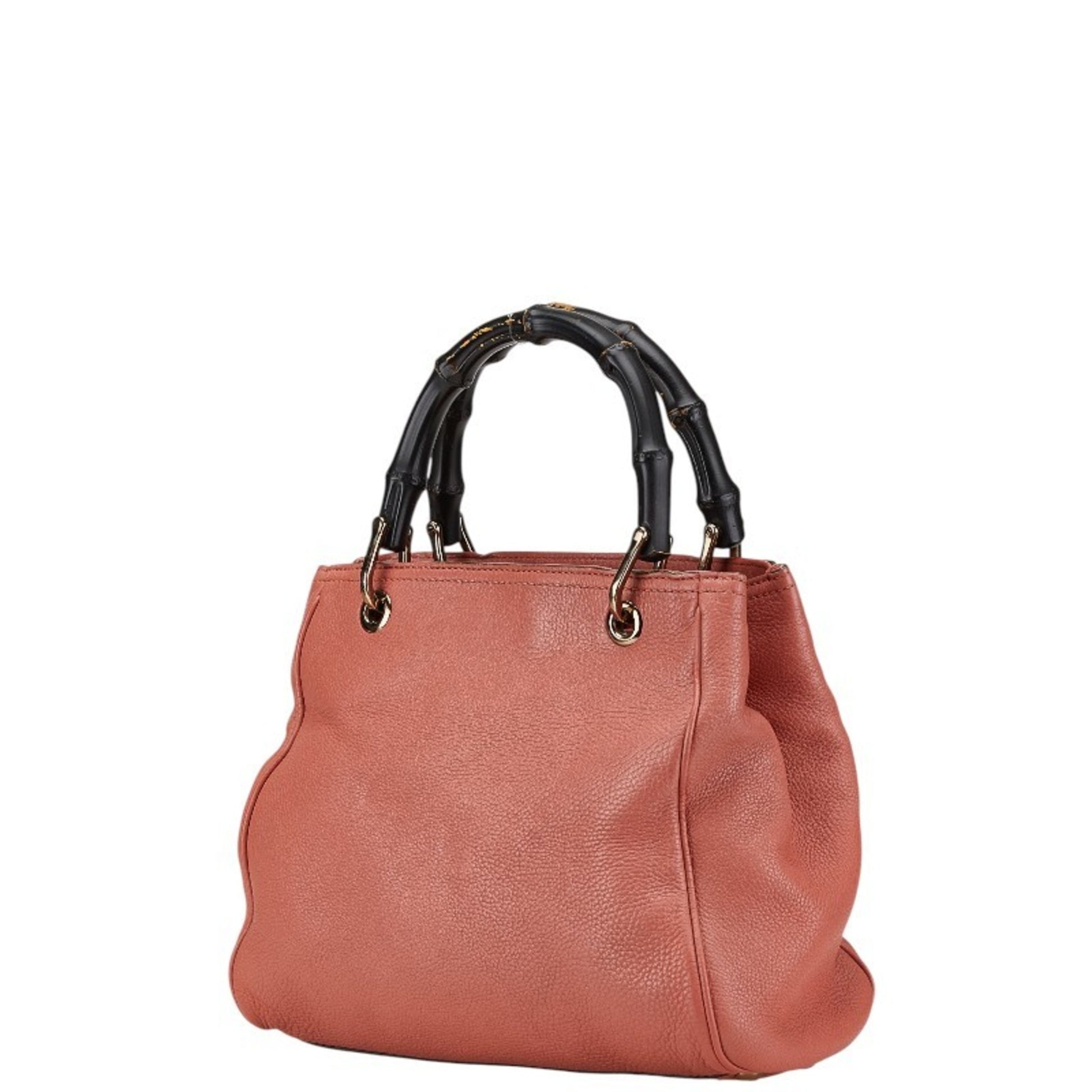 Gucci Bamboo, Pink, Leather, handbag
