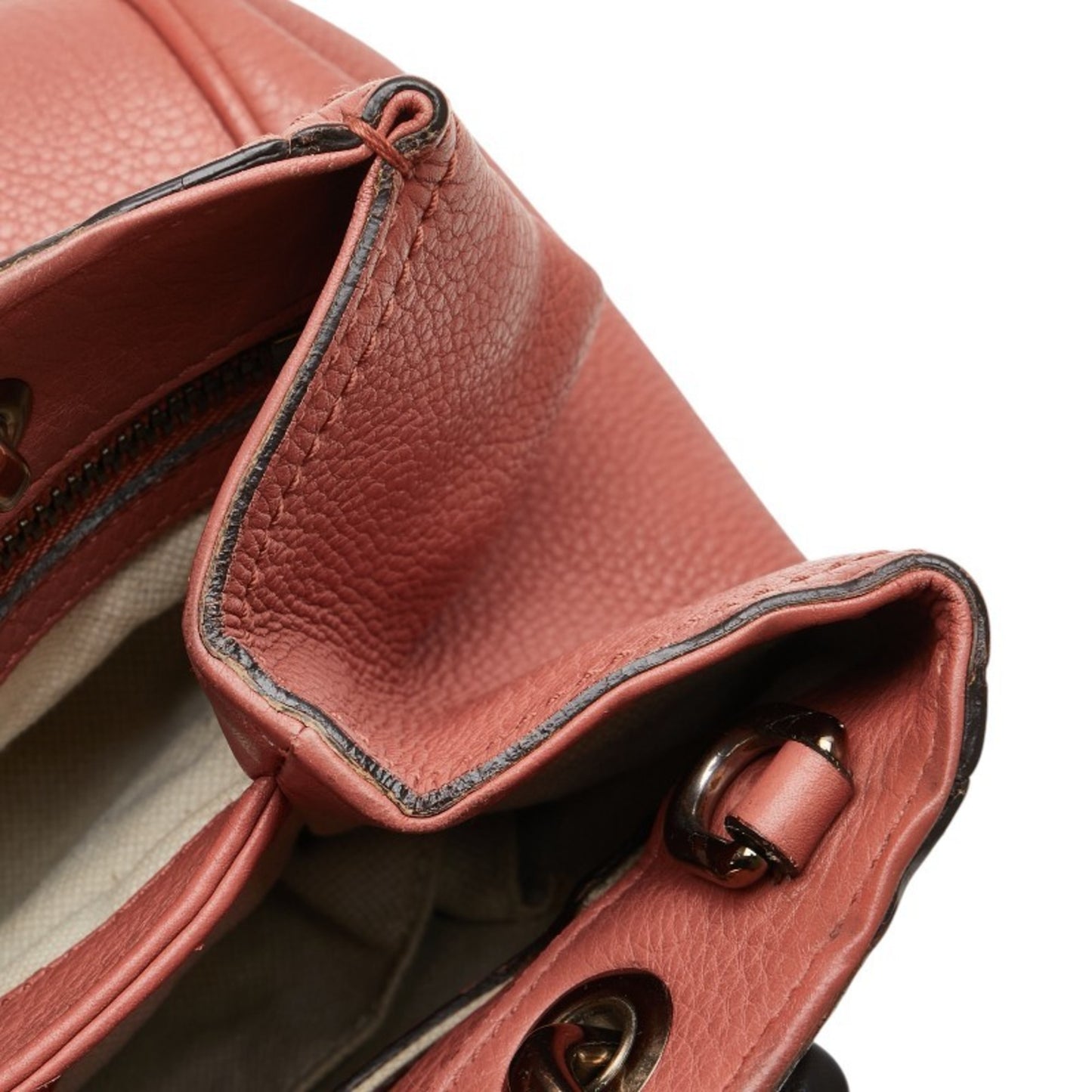 Gucci Bamboo, Pink, Leather, handbag