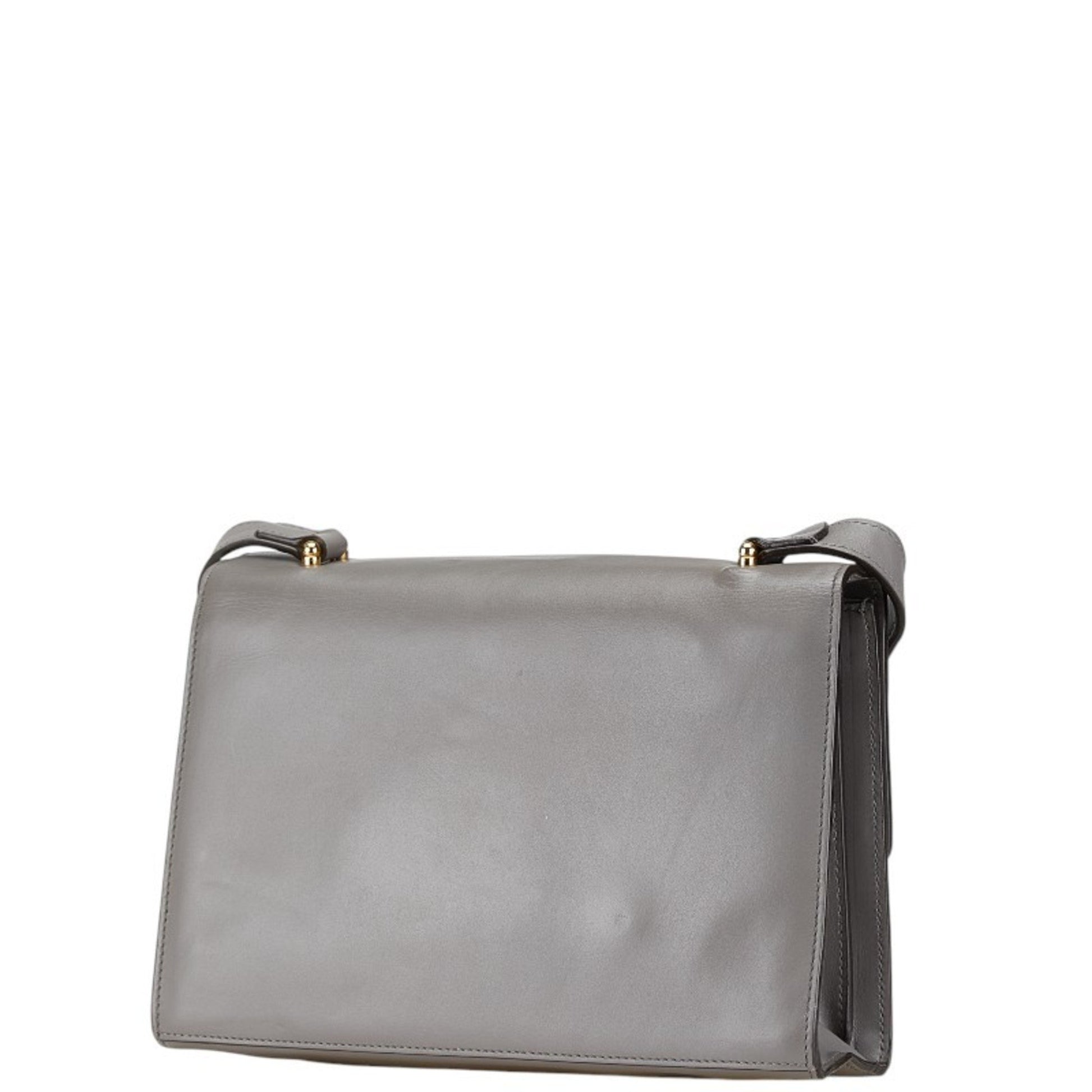 Gucci Zumi, Grey, Leather, shoulder