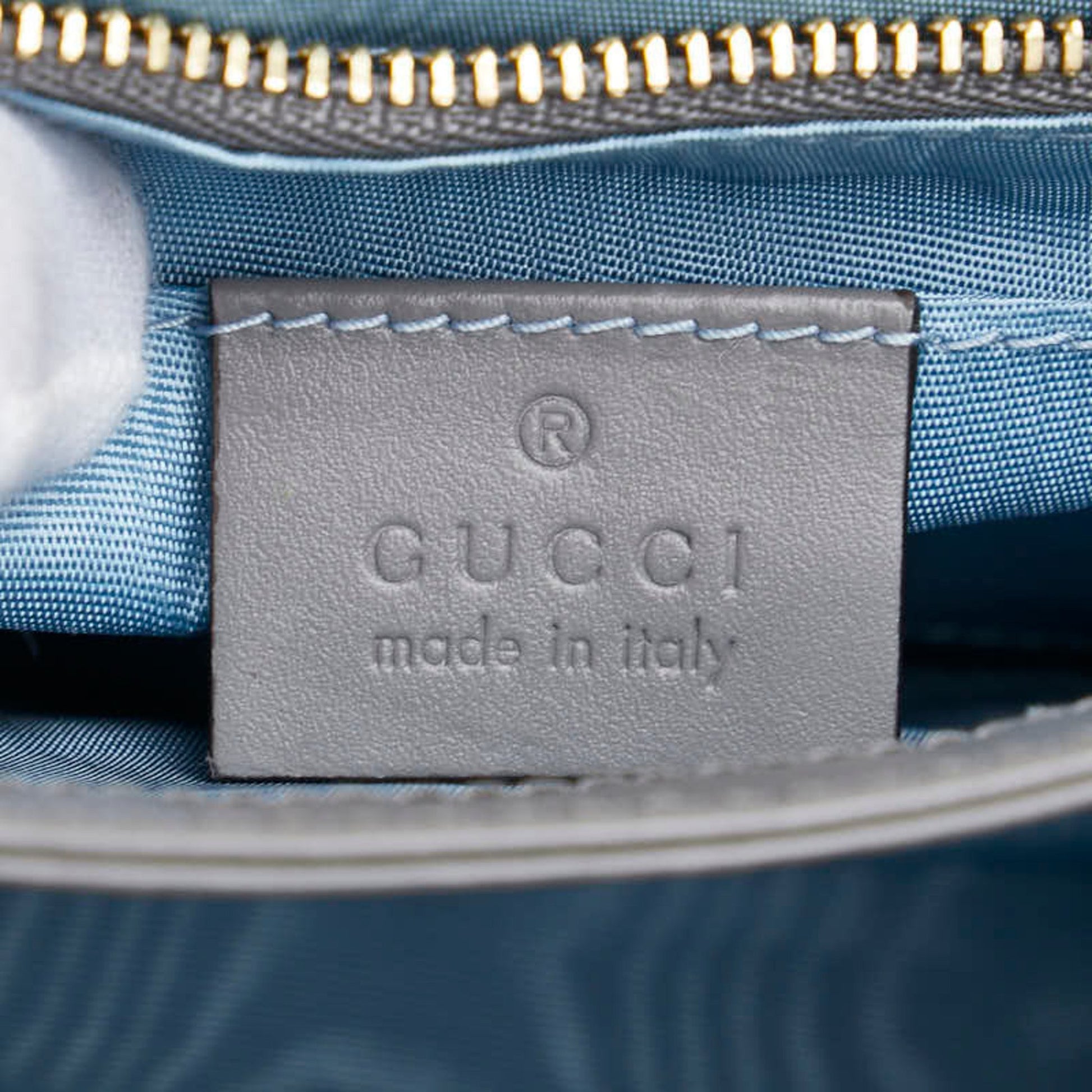 Gucci Zumi, Grey, Leather, shoulder
