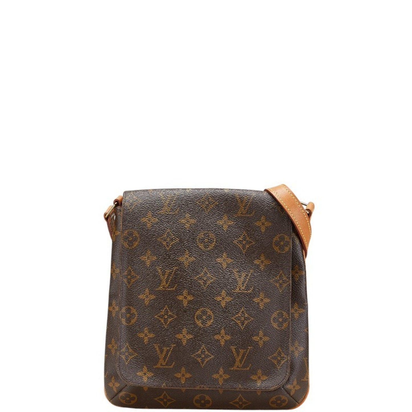 Louis Vuitton Musette Salsa, Brown, Canvas, shoulder
